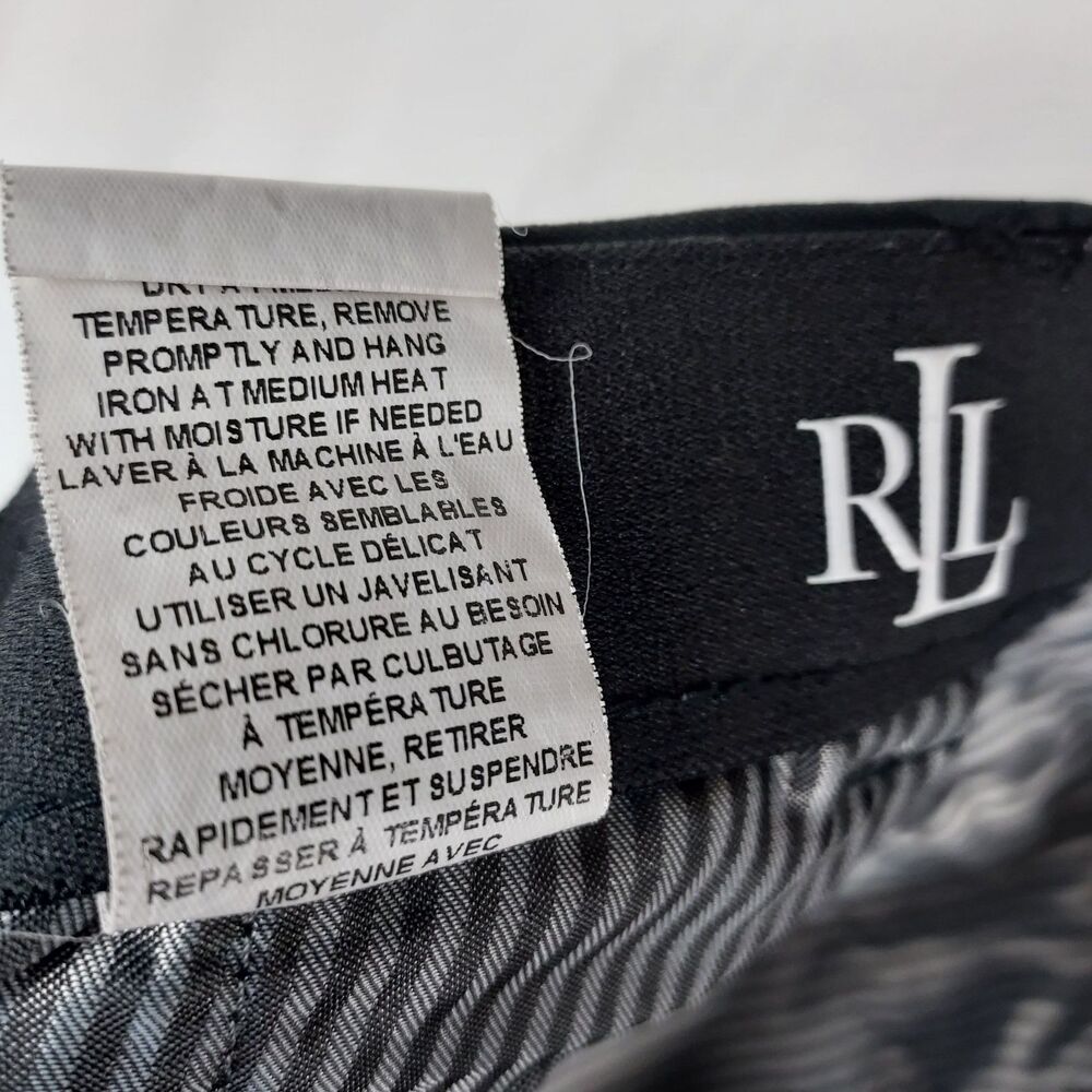 Lauren Ralph Lauren Men’s Stretch Cotton Blend Dress Pants 42x30 Gray Slim Fit - Picture 10 of 11